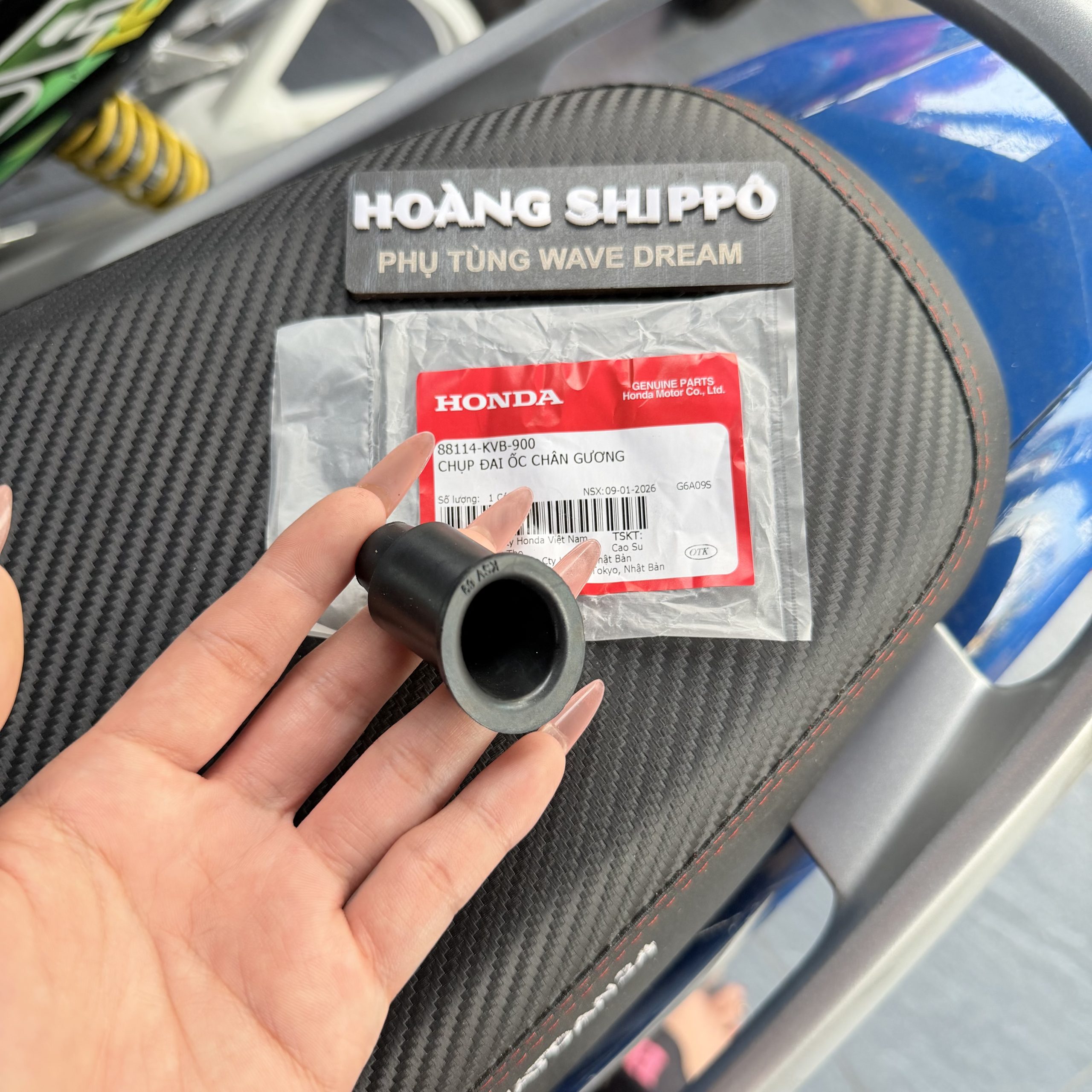 Cao su chân kính , chụp đai ốc chân gương 88114KVB900 4 Cao su chân kính , chụp đai ốc chân gương 88114KVB900 - Ảnh 2
