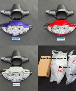 Bộ đầu đèn wave zx chính hãng ( 3 chi tiết )